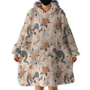 Antler Trophyhead SWLF2806 Hoodie Wearable Blanket