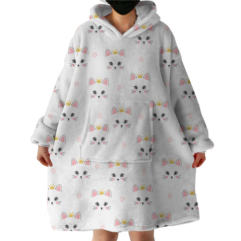 Image of Cat Themed SWLF2318 Hoodie Wearable Blanket