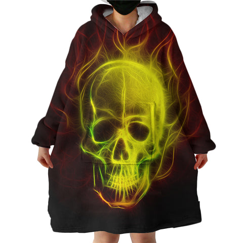 Image of Decay Skull SWLF1676 Hoodie Wearable Blanket