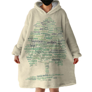 Tree Of Words SWLF2844 Hoodie Wearable Blanket