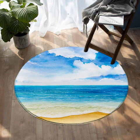 Image of Calm Beach SW1541 Round Rug