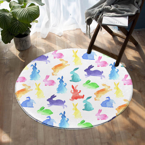 Image of Rabbit Shadows SW1535 Round Rug