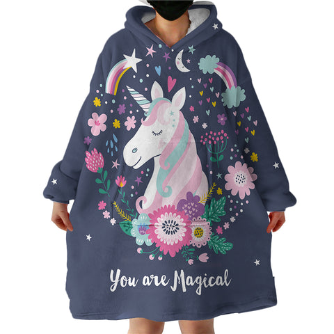 Image of Magical Unicorn SWLF1848 Hoodie Wearable Blanket