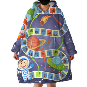 Space Game SWLF1710 Hoodie Wearable Blanket