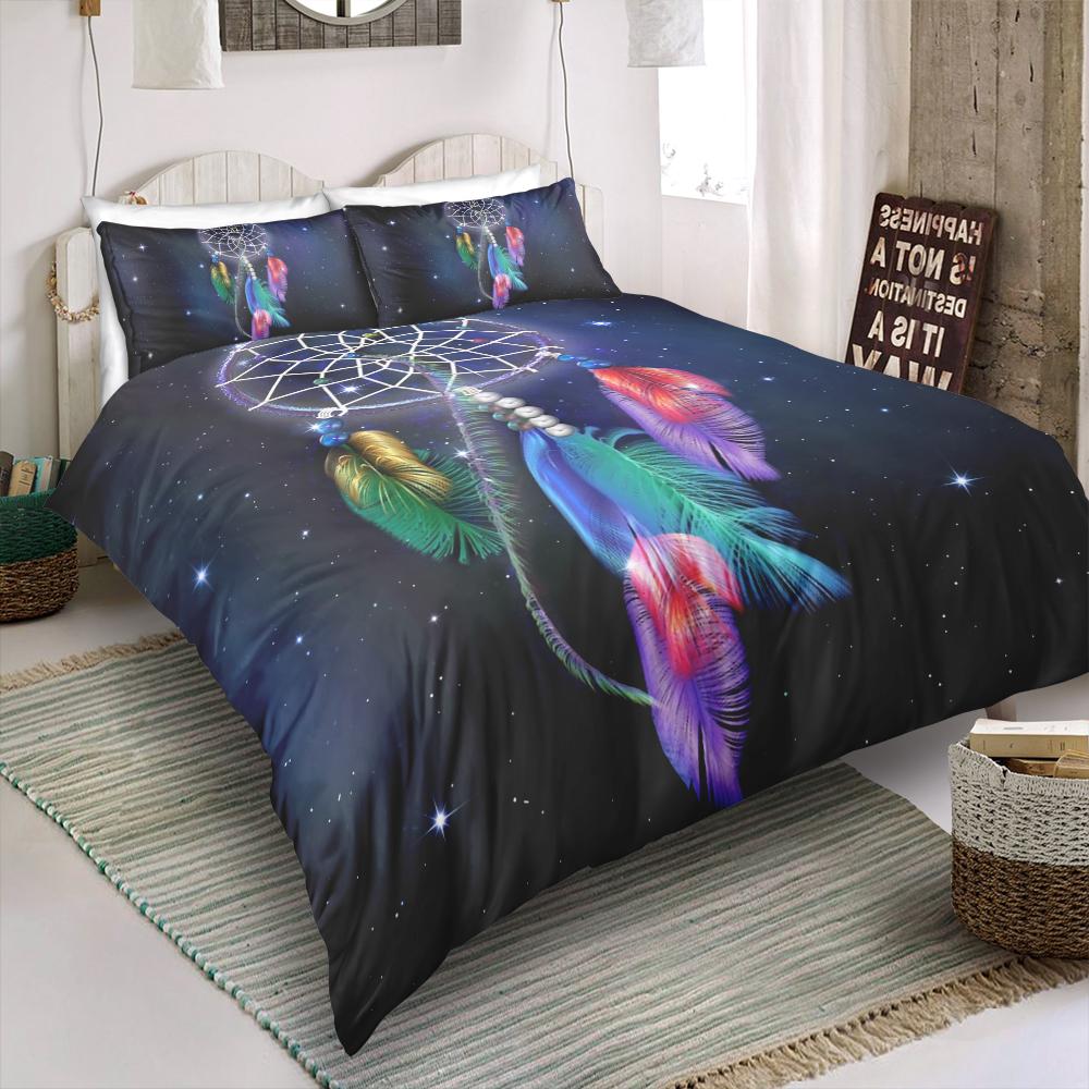 Night Feather Dreamcatcher Comforter Set - Beddingify