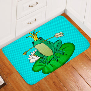 Prince Frog Blue Door Mat