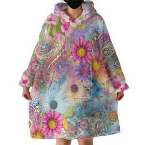 Exotic Flowers SWLF0524 Hoodie Wearable Blanket