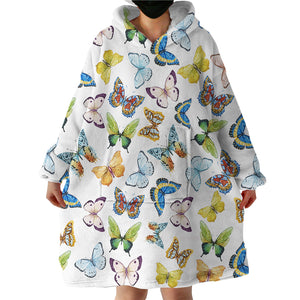 Butterflies SWLF0853 Hoodie Wearable Blanket