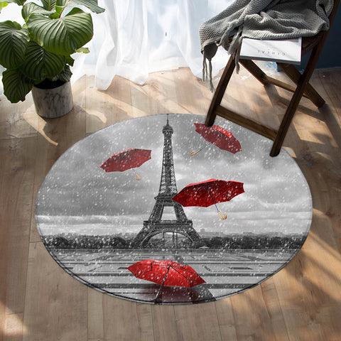 Image of Rainy Paris SW1533 Round Rug