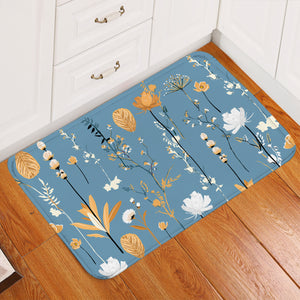 Pretty Plant Indigo Door Mat