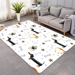 Doggo Pattern Bone SW1644 Rug