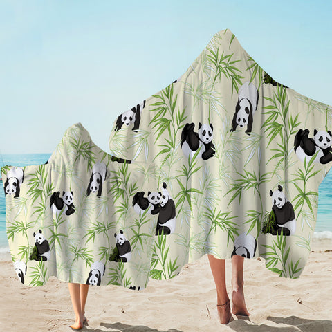 Image of Panda Bamboos Hooded Towel