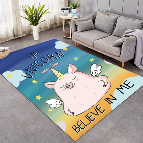 Image of Piggy Unicorn Rug