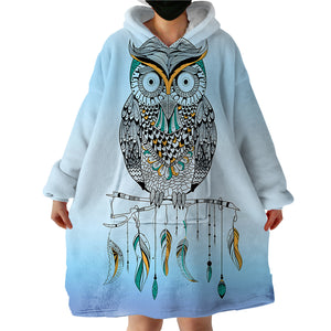 Owl SWLF0290 Hoodie Wearable Blanket