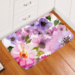 Watercolored Flower Garden SWDD0628 Door Mat