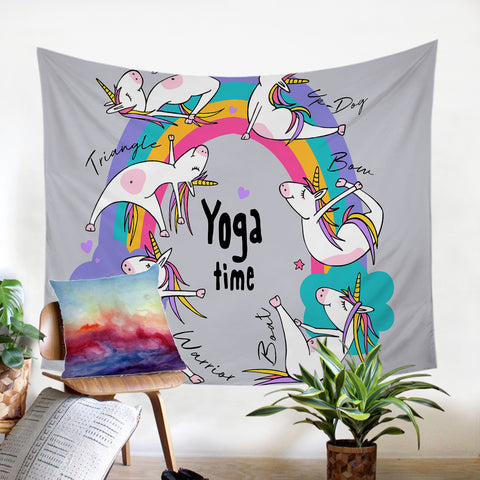 Image of Yoga Unicorn SW0771 Tapestry