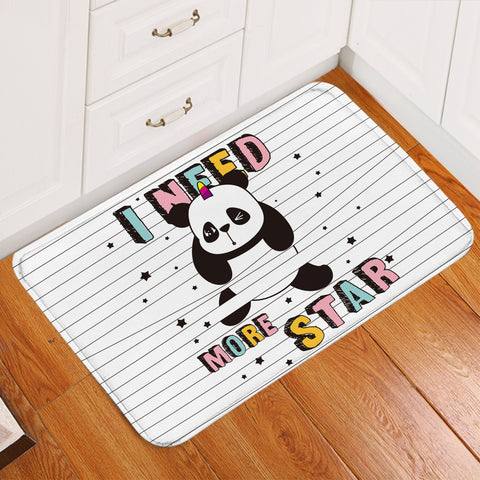 Image of I Need More Star Panda Door Mat