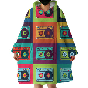 Cassettes SWLF1635 Hoodie Wearable Blanket