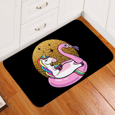 Image of Space Chill Unicorn Door Mat