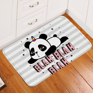 Blah Panda Door Mat