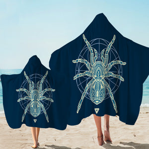 Tarantula Blue Hooded Towel