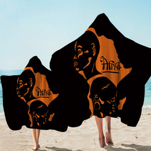 Human Of Africa Hooded Towel