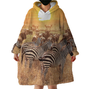 Savannah Fauna SWLF2853 Hoodie Wearable Blanket