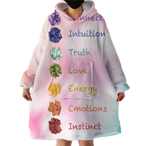 Chakras SWLF0032 Hoodie Wearable Blanket