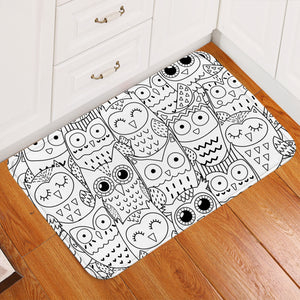 A Parliament Of Owls Door Mat