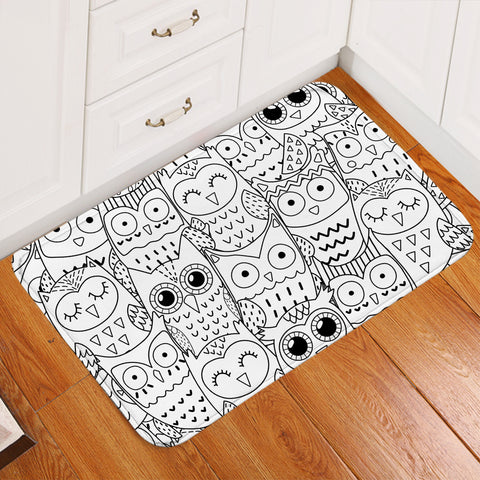 Image of A Parliament Of Owls Door Mat