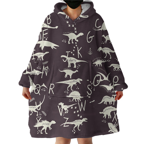 Image of Dino Almanac SWLF1709 Hoodie Wearable Blanket