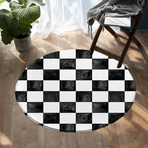 Checker Board SW1499 Round Rug