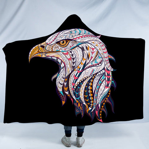 Image of Stylized Hawk SW1157 Hooded Blanket