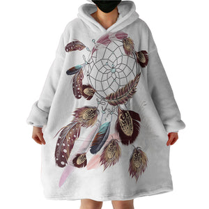 Feathered Dream Catcher SWLF2990 Hoodie Wearable Blanket