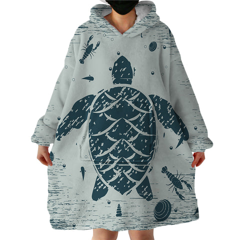 Image of Turtle Impression SWLF0647 Hoodie Wearable Blanket