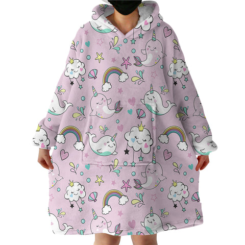 Image of Narwhal SWLF1909 Hoodie Wearable Blanket