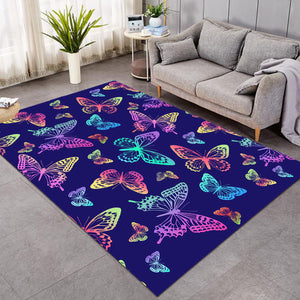 Colorful Butterflies Night SW0312 Rug
