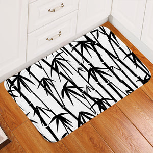 Black Bamboo Forest Door Mat