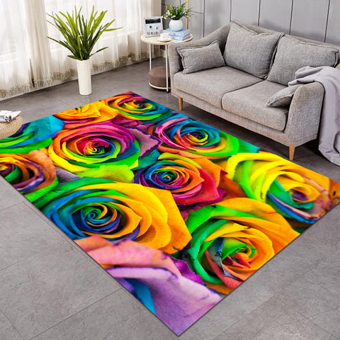 Image of Multicolored Rose Petals SW0627 Rug