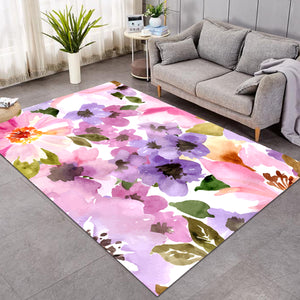 Watercolored Flower Garden SW0628 Rug