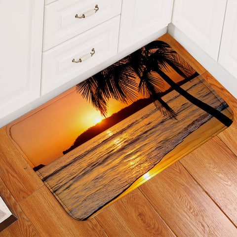 Image of 3D Sunset Beach Door Mat