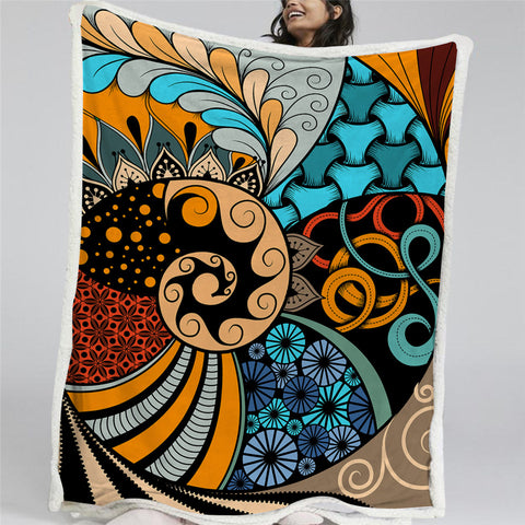 Image of Swirl Designs Sherpa Fleece Blanket