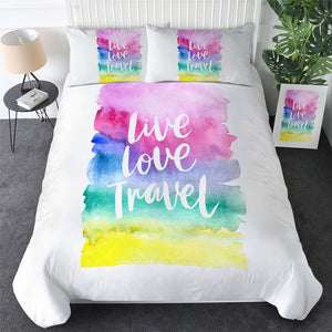 Live Love Travel Bedding Set - Beddingify