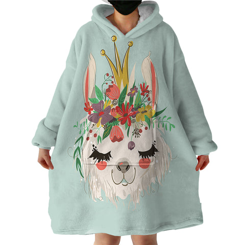 Image of Llama Queen SWLF0868 Hoodie Wearable Blanket