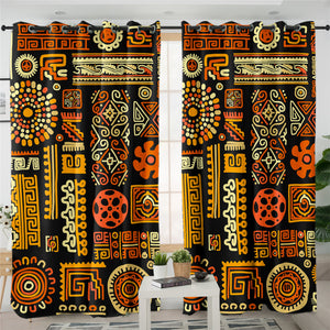 Ethnic Style 2 Panel Curtains