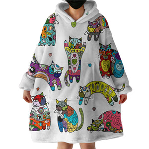 Cat Collection SWLF2788 Hoodie Wearable Blanket