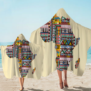 African Textile Patterns SW1559 Hooded Towel