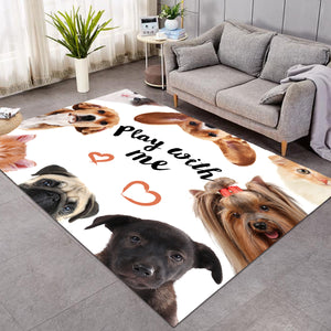 Play With Me Doggo SW0483 Rug