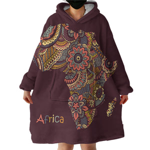 Africa SWLF1510 Hoodie Wearable Blanket