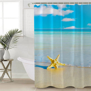 Starfish By The Beach Shower Curtain